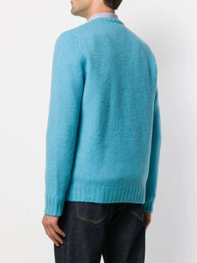 LOGO-EMBROIDERED WOOL JUMPER