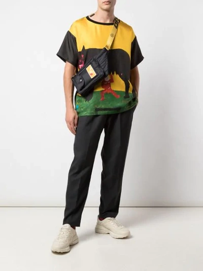 Shop Walter Van Beirendonck Printed T-shirt In Yellow ,multicolour