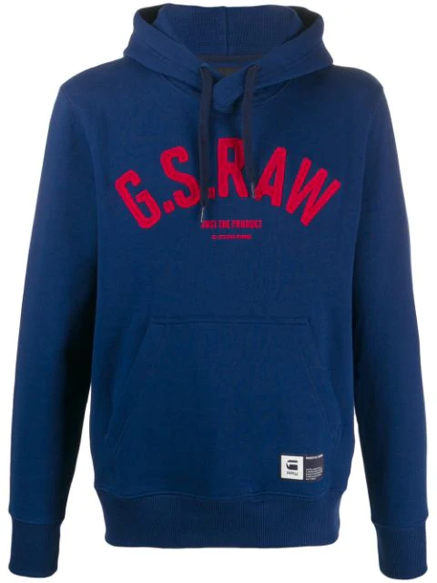 blue g star hoodie