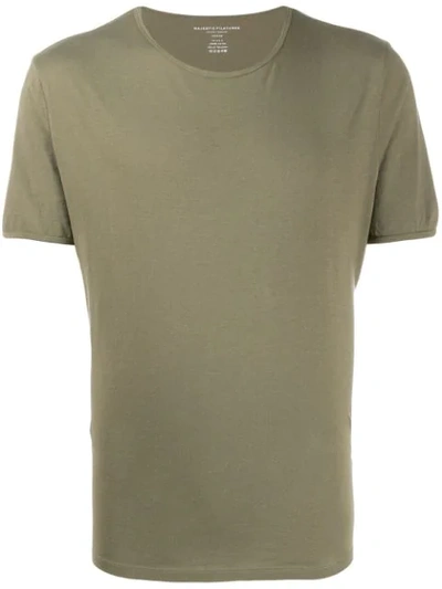 Shop Majestic Jersey T-shirt In Green