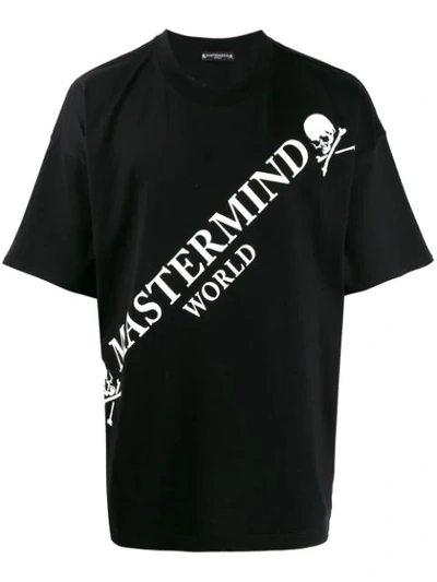 Shop Mastermind Japan T-shirt Mit Logo-print In Black