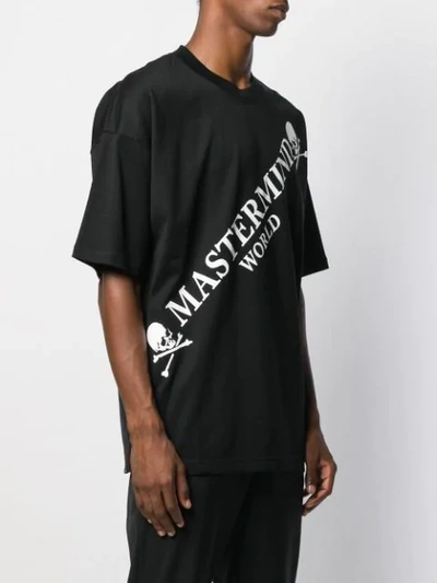 Shop Mastermind Japan T-shirt Mit Logo-print In Black
