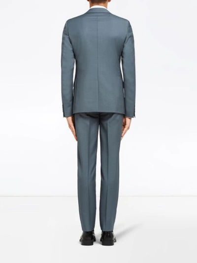 Shop Prada Single-breasted Suit In Grey