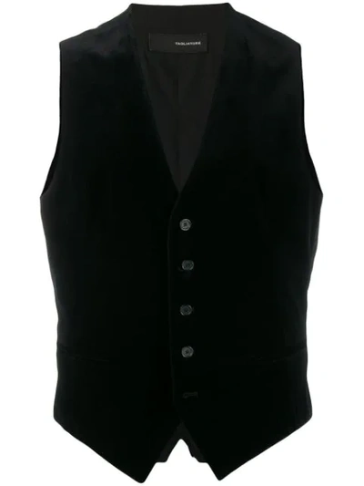 Shop Tagliatore Single-breasted Waistcoat In Black