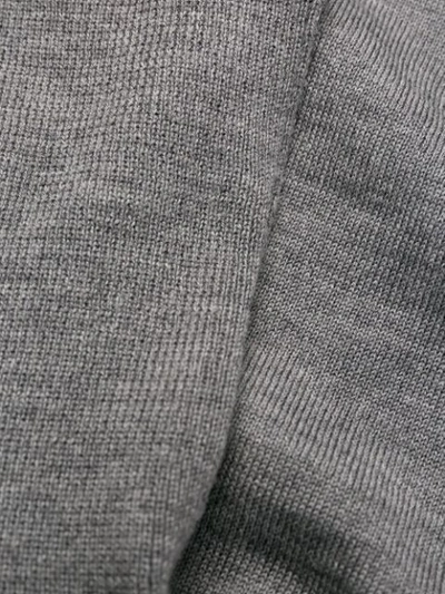 Shop Zanone Fein Gestrickter Rollkragenpullover In Grey