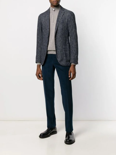 Shop Canali Regular Straight-leg Trousers In Blue