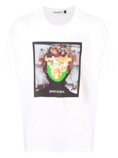 Shop Undercover Graphic Print T-shirt In White