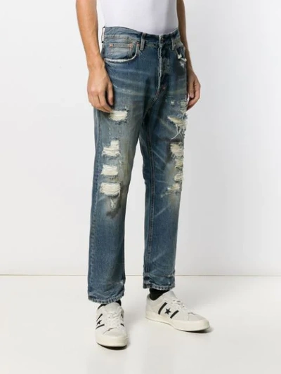 Shop Prps Distressed Jeans In Blue