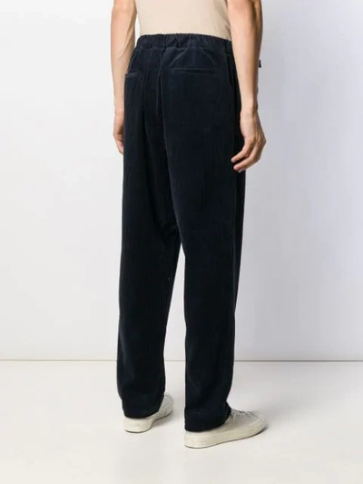 Shop Société Anonyme Belted Corduroy Trousers In Navy