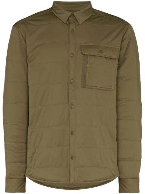 green collared shirt