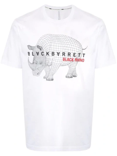 Shop Blackbarrett Graphic Logo T-shirt In White