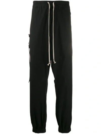 Shop Rick Owens Dropped Crotch Sweat Pants In 09 Black