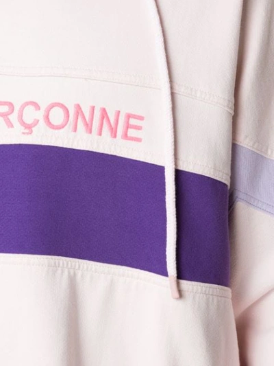 Shop À La Garçonne Stripes  + Hering Hoodie In Pink