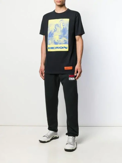 HERON PRESTON CTNMB TRACK PANTS - 黑色