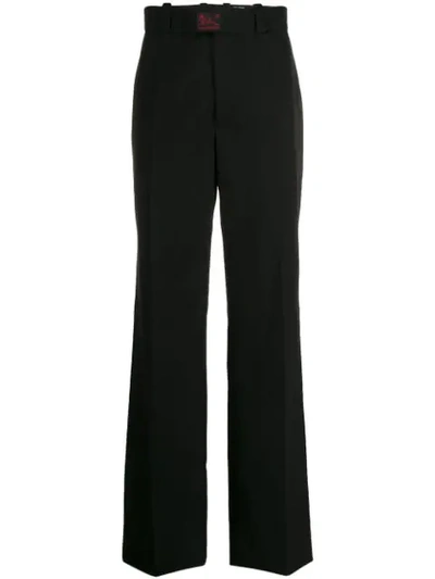 Shop Raf Simons Straight-leg Tailored Trousers In Black