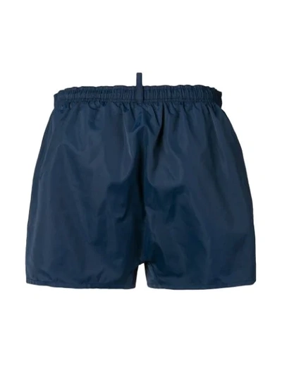 Shop Dsquared2 Side Logo Swim Shorts - Blue