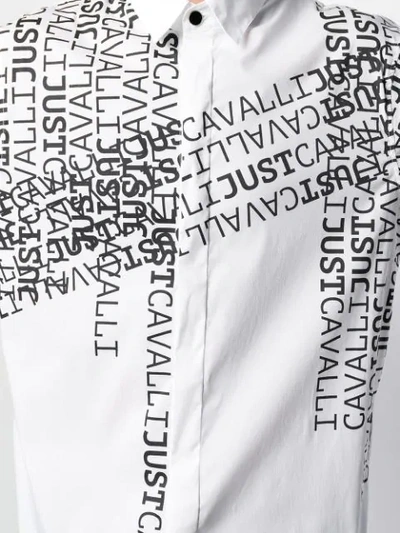 Shop Just Cavalli Graphic-print Shirt In White
