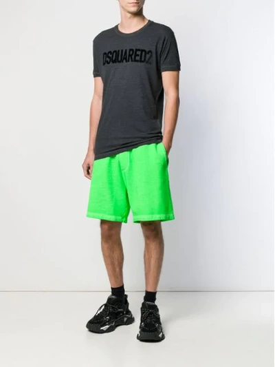 Shop Dsquared2 Classic Jersey Shorts - Green