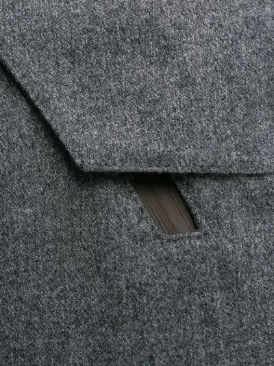 Shop Herno Hooded Zip In Grey