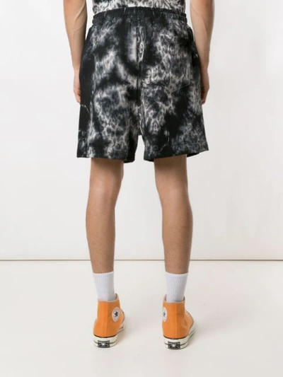 Shop Àlg Animal Print Track Shorts In Black