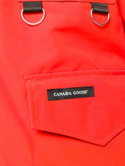 Shop Junya Watanabe X Canada Goose Hooded Padded Coat In Orange