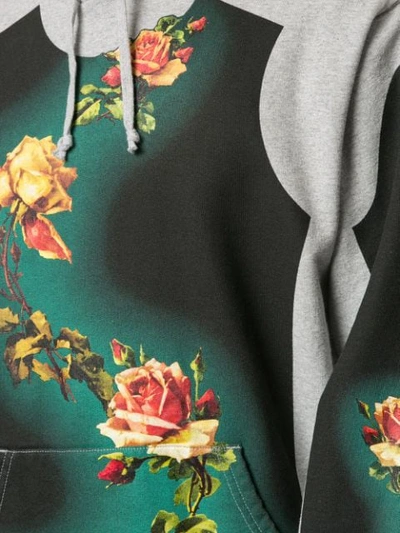 Shop Supreme X Jpg Floral Print Hoodie In Grey