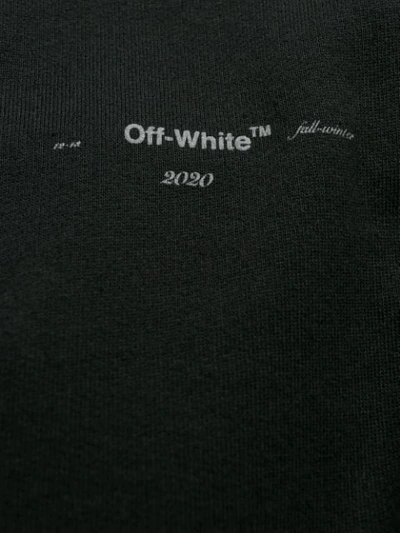 OFF-WHITE DIAGONAL PRINT SWEATSHIRT - 黑色