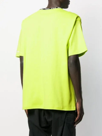 Shop Fila Branded Neck T-shirt In Green