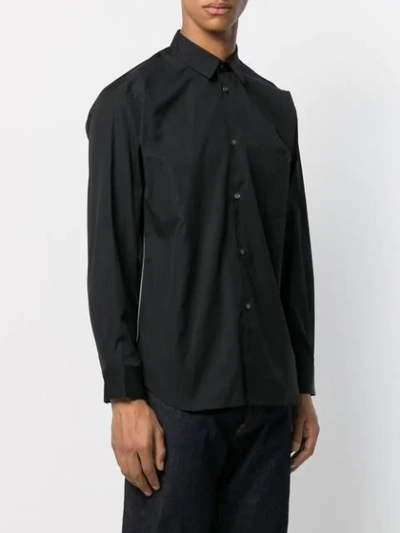 Shop Comme Des Garçons Shirt Zip Detail Shirt In Black