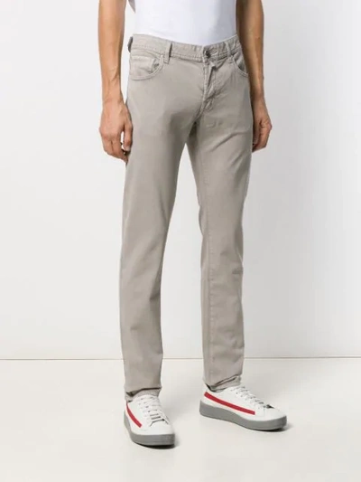 Shop Jacob Cohen Slim Fit Jeans In Neutrals