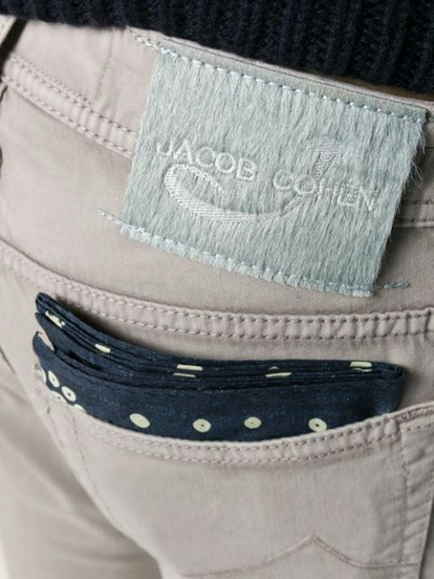 Shop Jacob Cohen Slim Fit Jeans In Neutrals