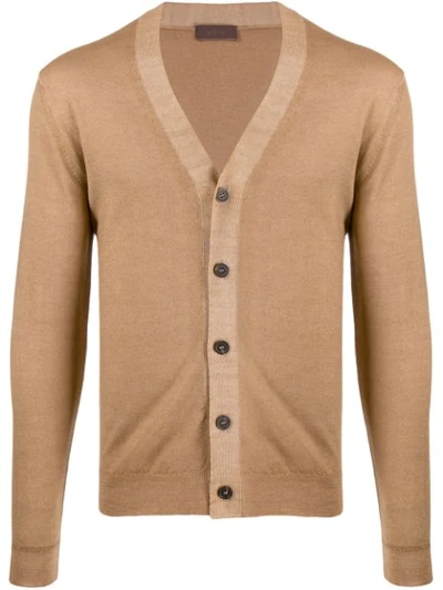 Shop Altea Soft Knit Cardigan In Brown