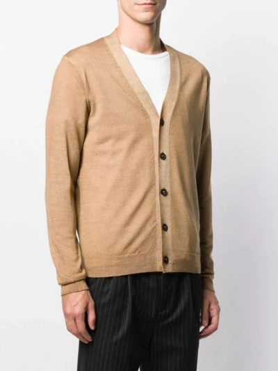 Shop Altea Soft Knit Cardigan In Brown