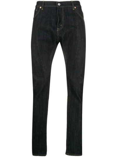Shop Comme Des Garçons X Levi's Straight-leg Jeans In Blue