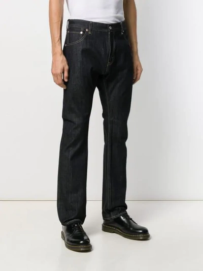 Shop Comme Des Garçons X Levi's Straight-leg Jeans In Blue