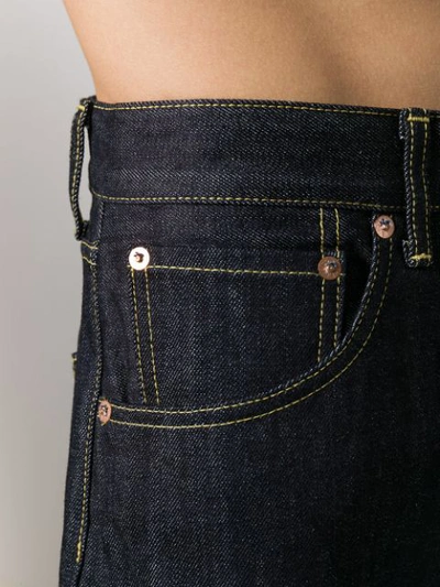 Shop Comme Des Garçons X Levi's Straight-leg Jeans In Blue