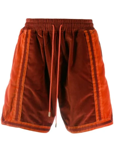 TEXTURED SIDE STRIPE TRACK SHORTS