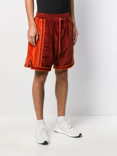 TEXTURED SIDE STRIPE TRACK SHORTS