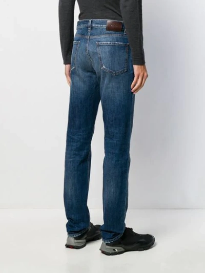 Shop Z Zegna Gerade Distressed-jeans In B06 Blue