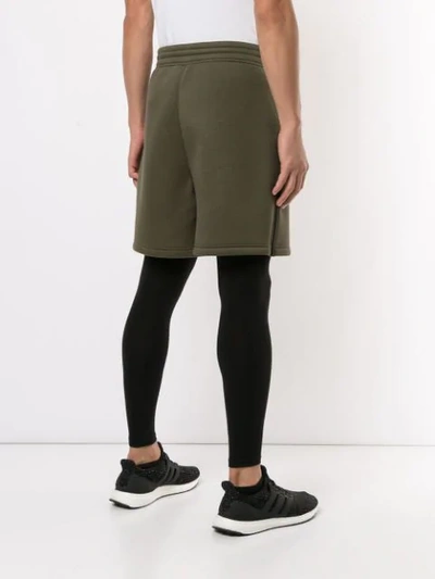 Shop Blackbarrett Zipped Pull-on Track Shorts In Green