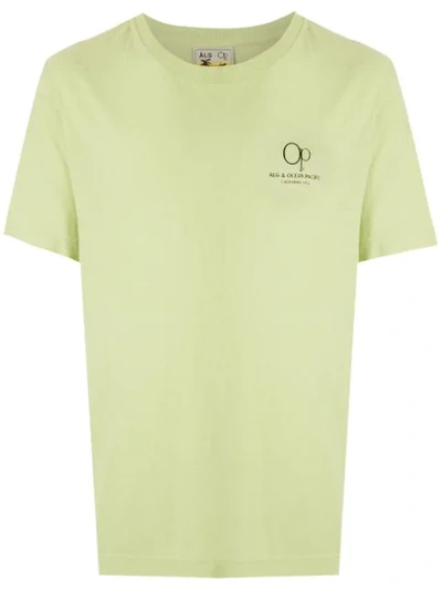 Shop Àlg Basic California + Op T-shirt In Green