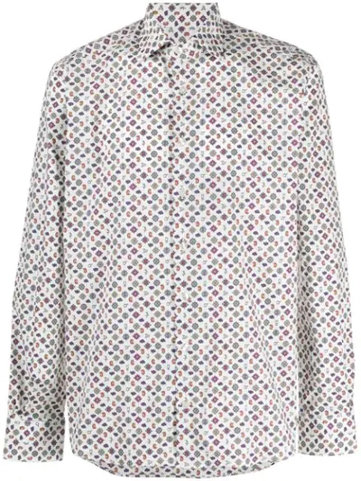 Shop Etro Paisley Pattern Button-down Shirt In White