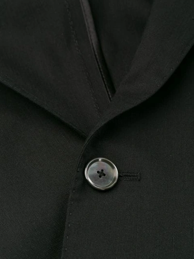 Shop Dolce & Gabbana Beaded Crest Logo Blazer In Black