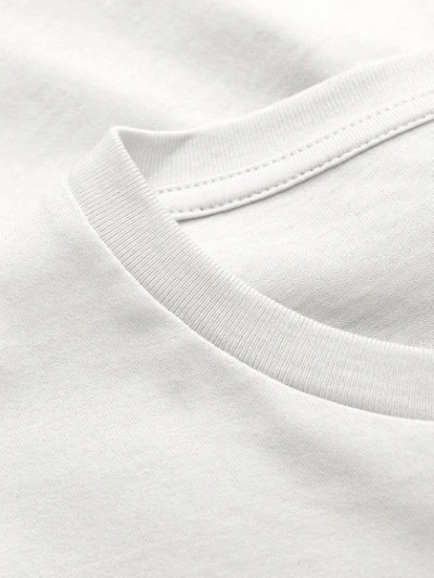 Shop Corneliani Logo Embossed T-shirt In White