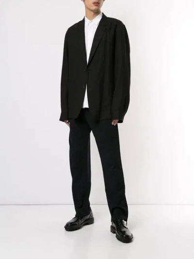 Pre-owned Yohji Yamamoto 直筒长裤 In Black
