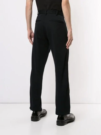 Pre-owned Yohji Yamamoto Straight Leg Trousers In Black