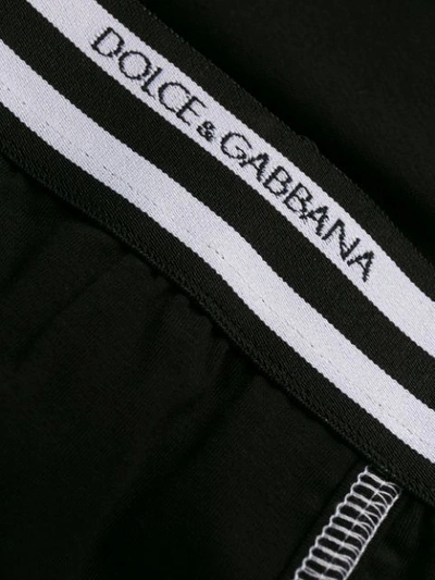Shop Dolce & Gabbana Elasticated Logo Band Boxers In Black