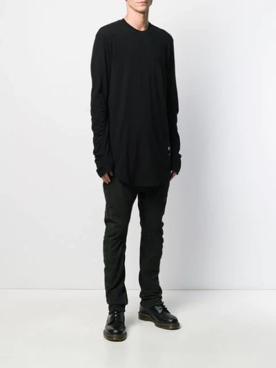 Shop Julius Ruched Sleeve Jumper In Black