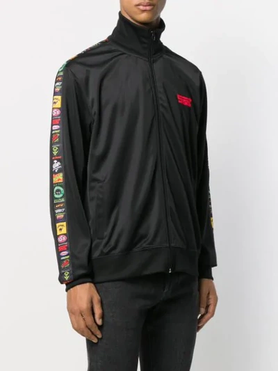 Sss World Corp Contrast Side Panel Jacket In Black