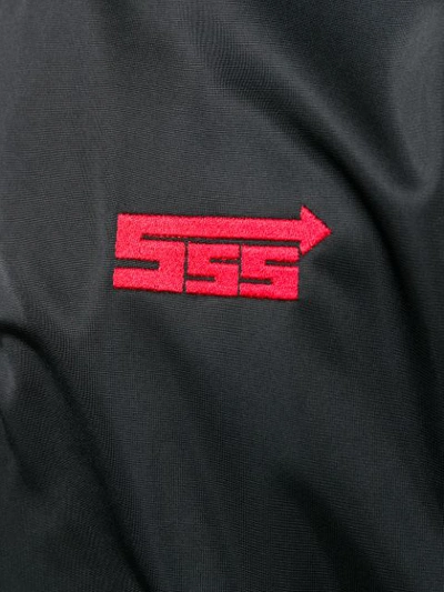 Sss World Corp Contrast Side Panel Jacket In Black